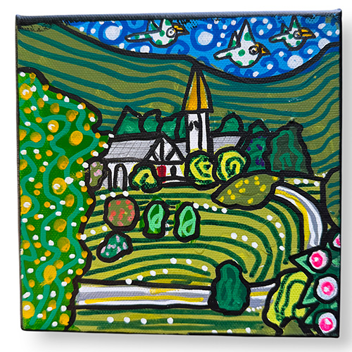 Kip Ramey 6x6 "The Chapel of Sky Valley" WP6430